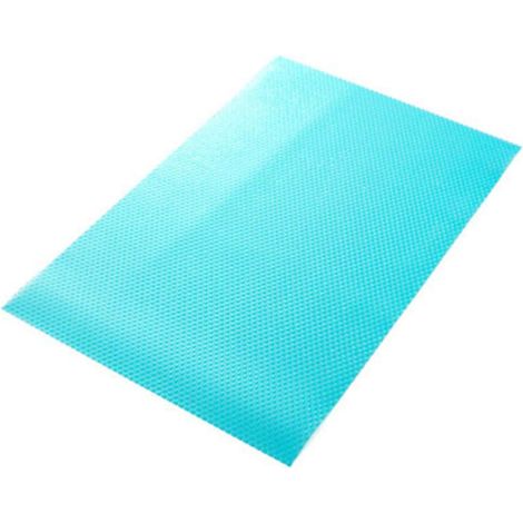 4PCS Tapis de Réfrigérateur Antibactérien, Multifonctionnel Anti-humidité Coussin de Frigo, Lavable et Découpable, Armoire Mat Chaussures Mat Table Mat Tapis de Tiroir, ( Bleu)