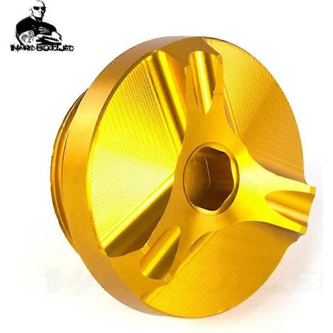 Für Kawasaki ZX10R ZX10RR 2016–2022 ZX 10R/10RR ZX 10 R/RR Motorrad CNC-gefräster Öldeckel mit Schraube – ohne Logo, goldfarben (1/5)