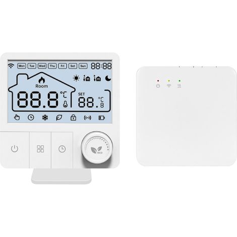 Thermostat WiFi TY Programmable Chauffage Intelligent Régulateur WiFi Chauffage Électrique Maison (1/4)