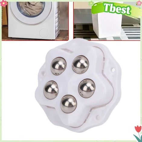 Tbest Roulettes robustes Lot de 12 roulettes auto-adhésives avec plaquettes de frein, rotation à 360 outillage meuble Blanche (1/5)