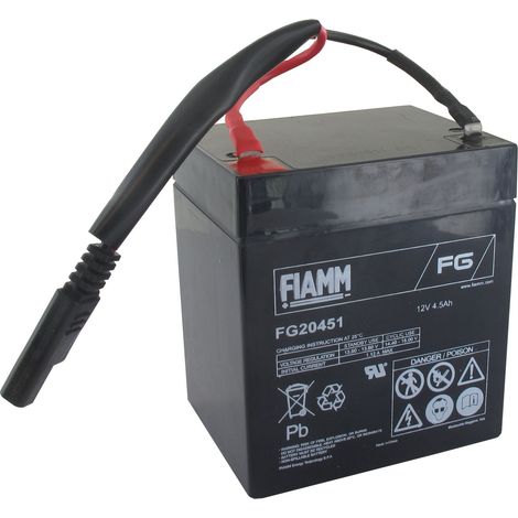 Batterie 12v 4,5a Avec Câbles Pour Tondeuses à Démarrage électrique Origine Stiga. Origine 118120052/0.