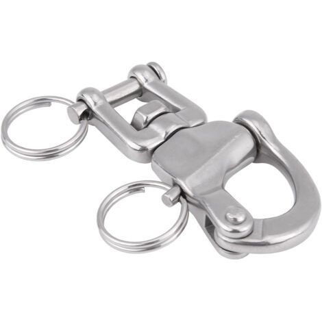 316 Stainless Steel Jaw Swivel Shackle for Sailboat Spinnaker Halyard, 01 (1/5)