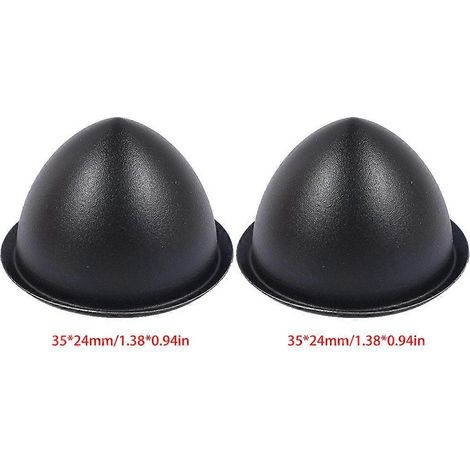 2 pièces bouchons anti-poussière 14mm 24mm pour haut-parleurs, capuchons en papier rigide noir, pièces de rechange audio. (1/4)
