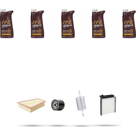 Kit tagliando 3 FILTRI e 5L OLIO compatibile con Dacia Duster 1.6 16v LPG 77kw dal 2011 (1/5)
