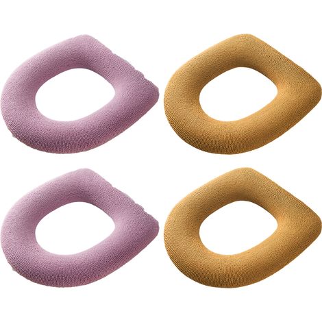 Coussin Pour Siège De Toilette - En Fibre De Polyester Épais Et Souple - Universel O/V/U - 4 Pièces (1/5)