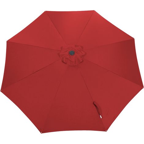 PROLOISIRS Toile Parasol Mat Droit 350/8 Polyester 200gr SD - Rouge