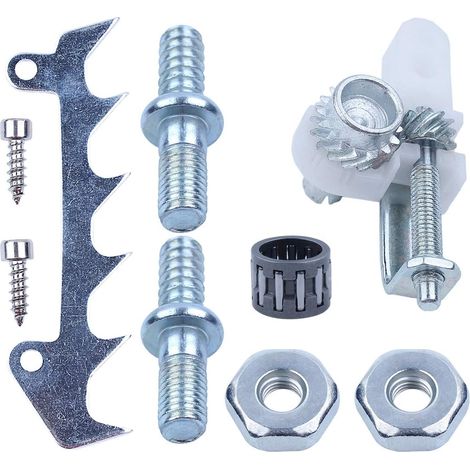 Tendeur de chaîne Ajusteur Pare-chocs Serrage Chiens Vis Écrous Compatible pour STIHL MS250 MS230 MS210 025 023 021 Tronçonneuse Pièces de rechange (1/5)
