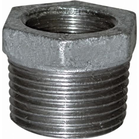 Reduzierter Nippel 33x42 / 26x34, männlich weiblich verzinkt