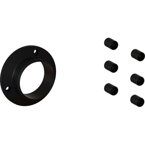 Lot Départ Muraux Fixes pour Garde Corps modèle LAPALUD - Finition NOIR MÂT (1/2)