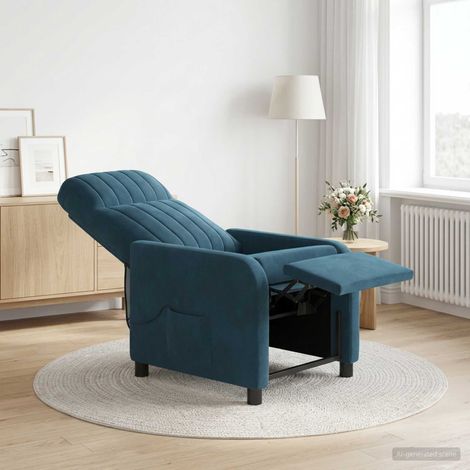 vidaXL Silla de masajes reclinable Azul PWNEDBYLORD666YWH (1/5)