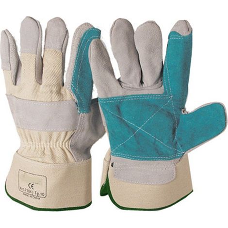 Pack de 12 guantes de serraje reforzado 502 (Talla 10) telascor