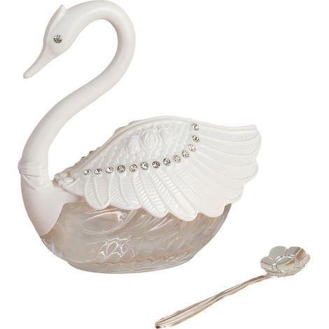 Azucarero de plástico y vidrio elegante de estilo europeo, -6