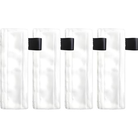 Lot de 4 chiffons microfibres pour nettoyeur vapeur - Compatibles Kärcher EasyFix SC1 à SC5 - Serpillières de rechange (1/5)