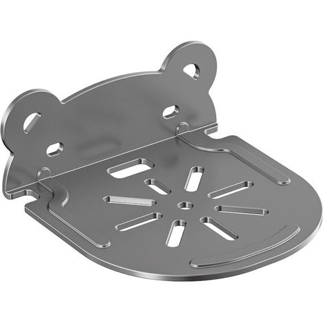 Support mural métallique robuste pour écran, routeur, projecteur, compatible avec support gris, étagère de rangement de bureau (1/5)