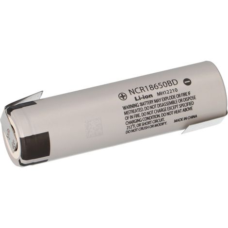 Panasonic Li-Ion 3,6V 3100mAh NCR18650BD BD Z-Lötfahne (1/5)