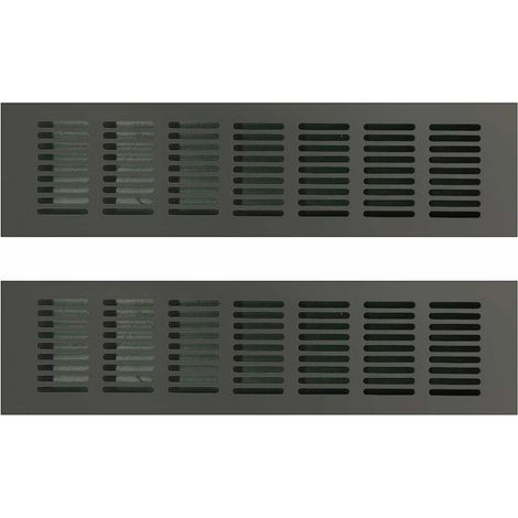 Rechteckiges Lüftungsgitter, rechteckige Luftauslassöffnung, Luftauslass, rechteckiges Lüftungsgitter, rechteckige Luftauslassöffnung für optimale Belüftung 80 x 300 mm, 2 Stück (1/4)