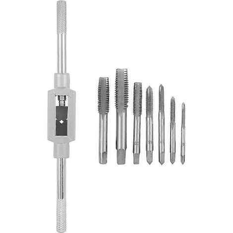 8-teiliges Gewindebohrer-Set M3-M12