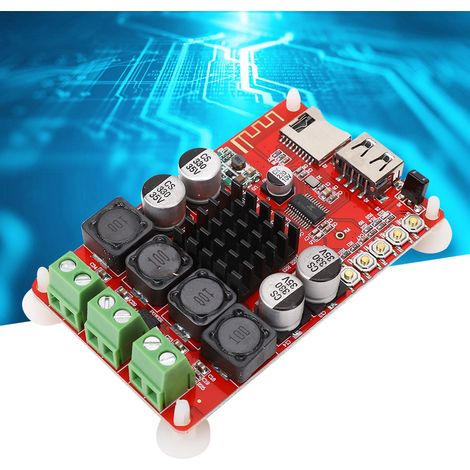 TPA3116 Digitalverstärkerplatine mit Bluetooth-Empfänger, USB-Flash-Laufwerk-/TF-Karten-Decoder und Fernbedienung (1/5)