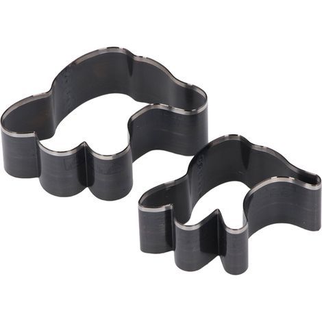 Lot de 2 emporte-pièce cuir forme fantôme en acier allié pour découpe estampage et moulage artisanat (1/5)