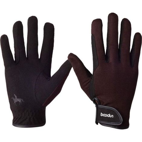 Guanti da equitazione, unisex per adulti, guanti professionali traspiranti, compatibili con touchscreen, ideali per ciclismo, equitazione e attività all'aperto (M)