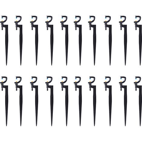 Gicleur D Arrosage Type G Avec Tige De Sol - Rotation 360 Degres Pour Jardin Pelouse Cour - Lot De 20 Pieces (1/5)