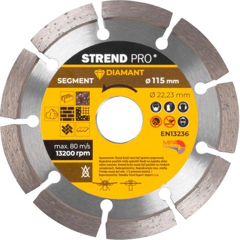 Scheibe Strend Pro 521A, 115 mm, Diamanttrennscheibe, Segment
