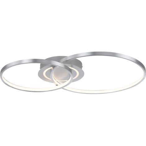 JUST LIGHT Plafonnier LED 14540-95 aluminium, 27,6 W, 3480 lm, 3000 K