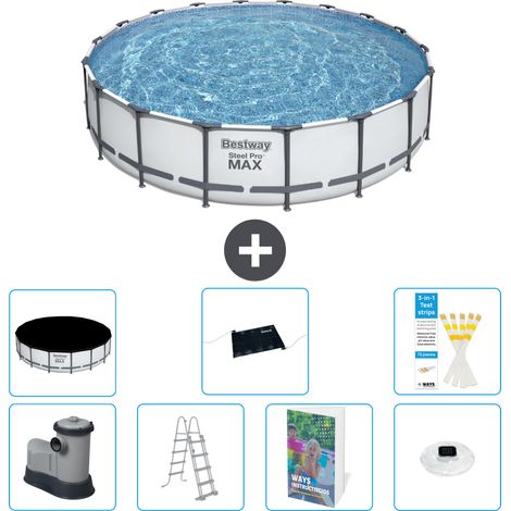 Bestway Piscina Bestway Steel Pro MAX Rotonda - 549x122 cm - 8-pezzi  S598 (1/4)