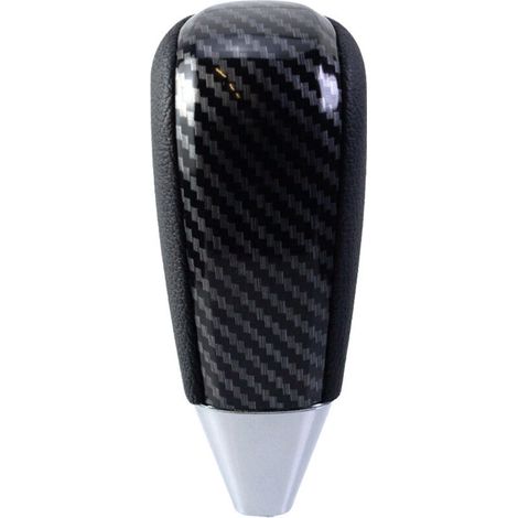 Adapté aux Toyota Land Cruiser et Prado, ce pommeau de levier de vitesse est un accessoire modifié doté d'une base carrée perforée et d'un motif imitation bois brun. (Pièce unique)