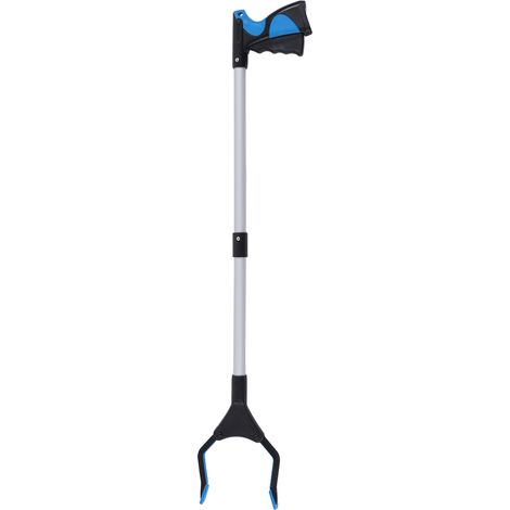 Pince à déchets pliable en alliage d'aluminium, légère et portable, couleur bleu noir, design ergonomique (1/5)