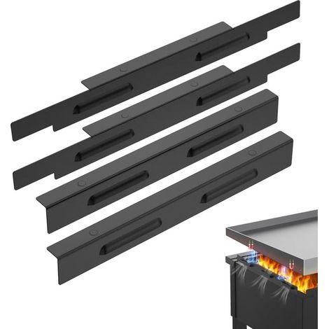 Parabrezza per piastra Blackstone da 36 pollici, protezione laterale 2 in 1 per uso capovolto, trattiene il calore, magnetico (1/5)