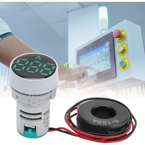 Voyant lumineux rond à cristal AD16-22DSA, type courant, 220 V CA, vert (1/5)