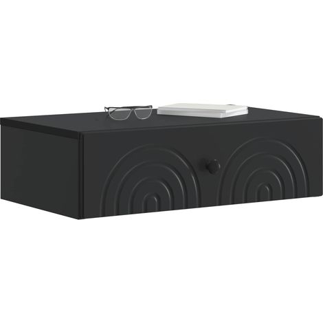 Maison Exclusive - Tavolino da Parete Laterale Nero 59 x 34,5 x 17 cm