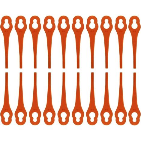 Lot de 100 Lames Plastique Pour Coupe-bordures Fuxtec FX-E1RT20, Nylon Durable, Jardinage- (1/4)