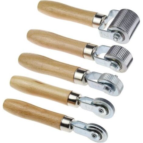 Kit de 5 rouleaux d’installation pour isolation automobile – Largeurs : 4 mm, 7 mm, 12 mm, 20 mm et 40 mm – Outil professionnel pour pose précise de matériaux insonorisants