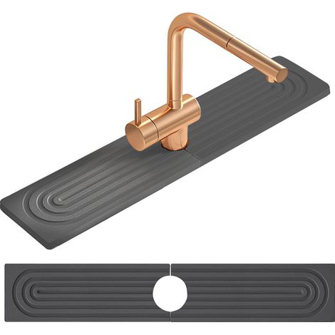 1 Contour De Robinet, Terre De Diatomée, Absorbant, Pliable, 60x10 Cm, Pour Cuisine Et Salle De Bain (1/5)