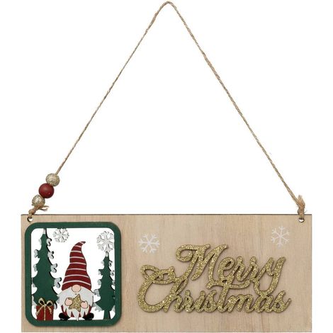 Gnom-Schild Merry christmas 22cm -