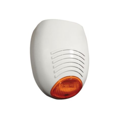 Sirena SR CIVETTA sin electrónica, color blanco con gema naranja AMC SR CIVETTA