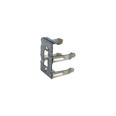 Clips pour plinthes ht 48 - Décor : Zingué - Ecartement : 24 mm - Hauteur : 48 mm - OPES (1/3)
