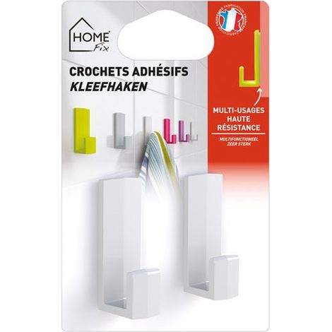 HOME FIX - Crochet adhésif home fix blanc gm bl2 (1/3)