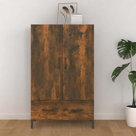 vidaXL Highboard Smoked Oak 70x31x115 cm Engineered Wood (1/5)