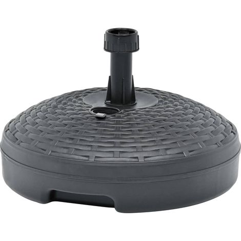 Umbrella Base Sand/Water Filled 20 L Anthracite Plastic Rattan vidaXL