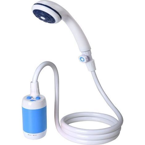 Rechargeable Electric Shower Head with Built-in 5000mAh Battery (Sky Blue) (1/5)