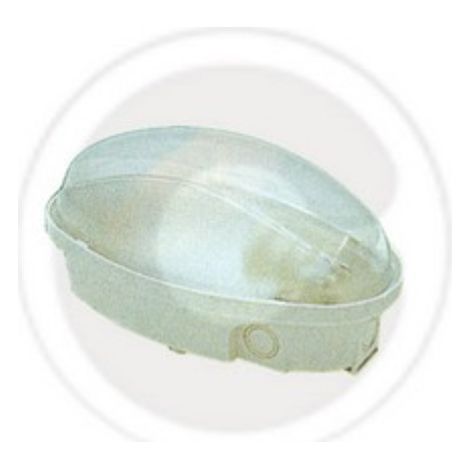 Plafonnier FME Art 62.720 ovale E27 blanc pour lampes jusqu&39A  60W blanc