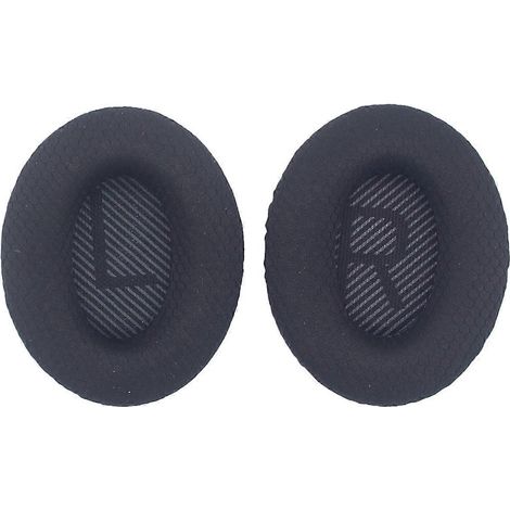 Coussinets d'oreille noirs pour casque sans fil BOSE QuietComfort QC35 (1/5)