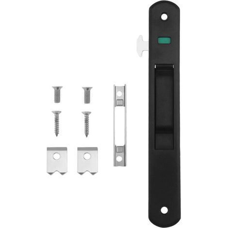 Serrure Simple Face en Acier Inoxydable Attraper Porte coulissante fenêtre Crochet Bouton Moderne Porte Mobile Simple Double Face Serrure pour la Maison-gris (1/5)