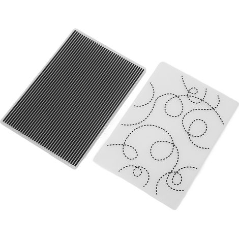 Prägebeutel aus Kunststoff für kreative Hobbys: geprägte Muster, Vorlagen für Karten, Scrapbooking, Einladungen und Umschläge. (1/5)