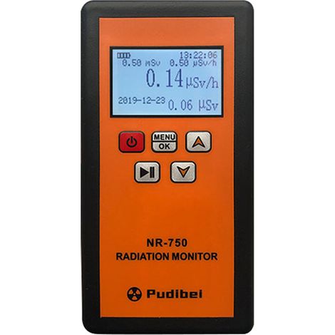 Détecteur de rayonnement nucléaire portable portable Écran LCD Testeur radioactif domestique Compteur Geiger β Y Détection de rayons X Vibrations sonores Lumière Triple alarme Détecteur de rayonnement (1/5)