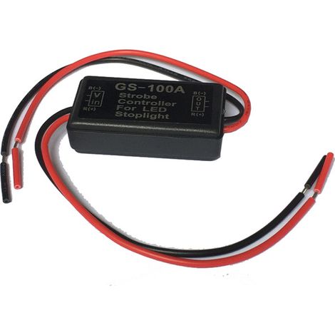 GS-100A Bremslichtsteuerung 12V 24V Schnell/Langsam blinkendes Bremslichtrelais Blinkrelais (1/4)