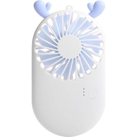 1 Ventilateur de table, batterie 800 mAh, silencieux, support téléphone, 3 vitesses, maison voyage (1/5)